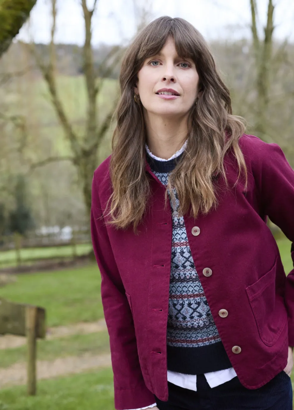 Joyce Peacoat Canvas Jacket