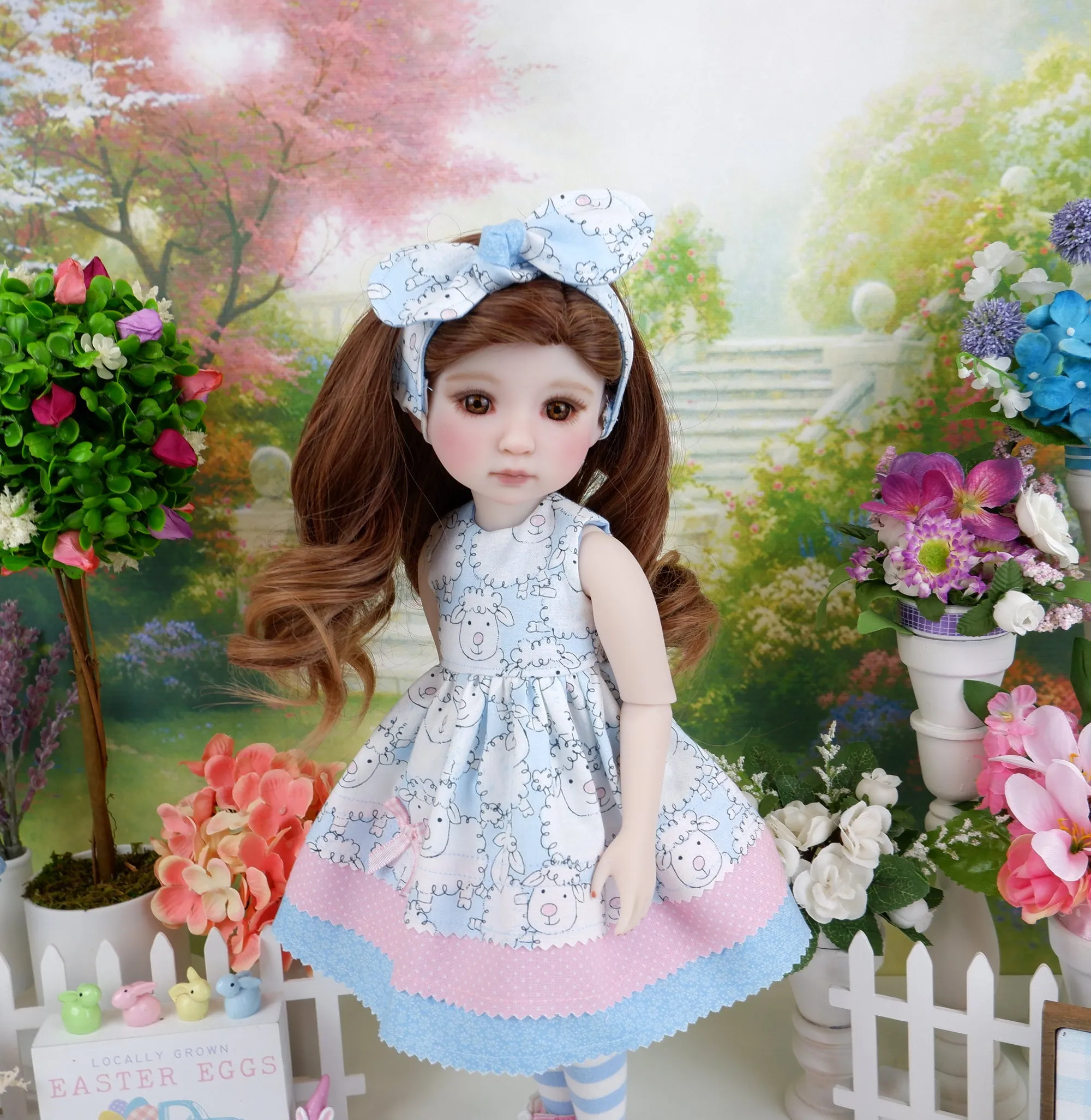 Little Lamb - dress with boots for Ruby Red Fashion Friends doll
