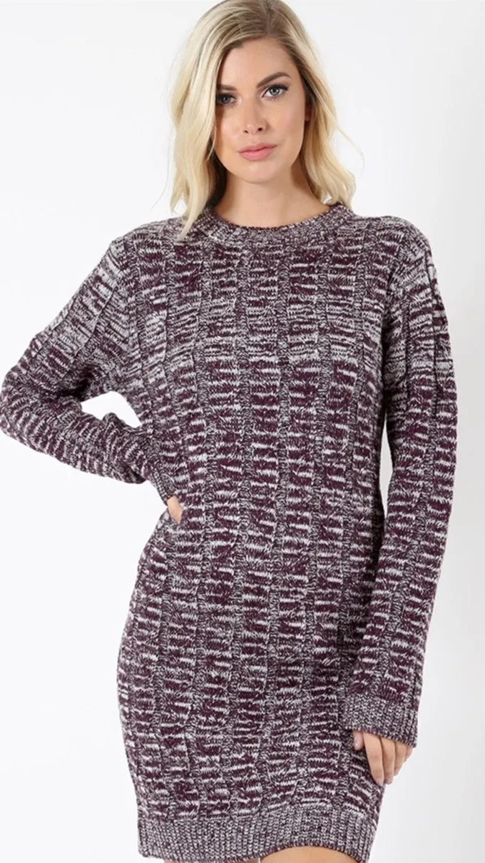Long Sleeve Sweater Dress
