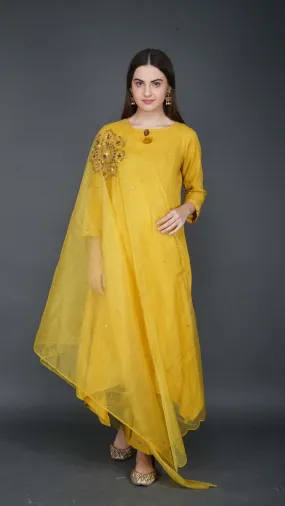 Mustard Yellow Suit Set