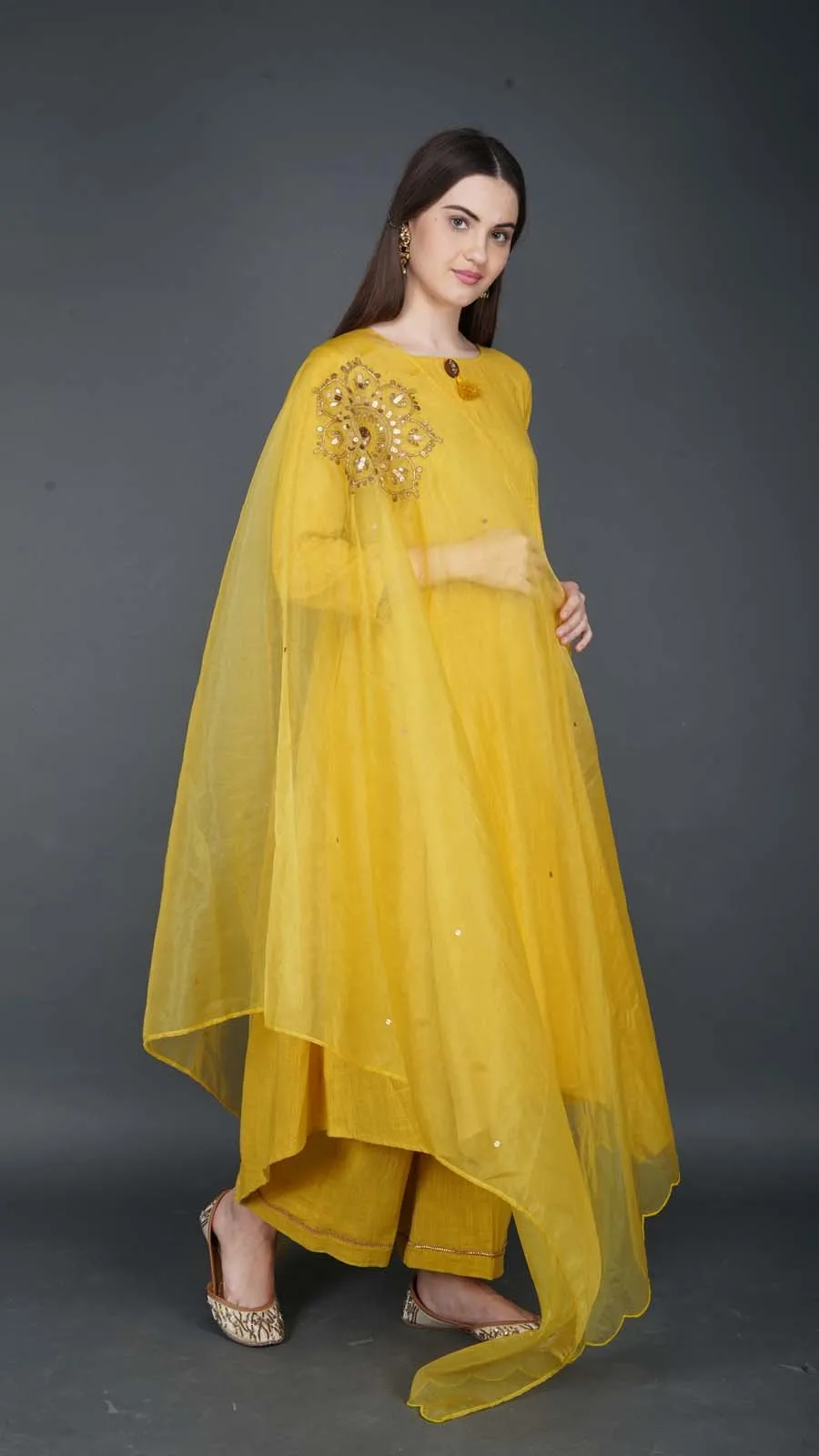 Mustard Yellow Suit Set