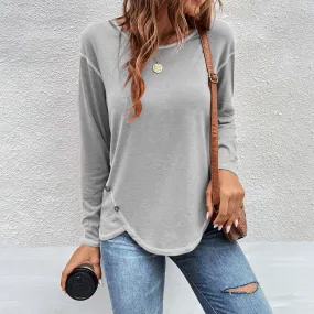 New autumn and winter button long sleeves