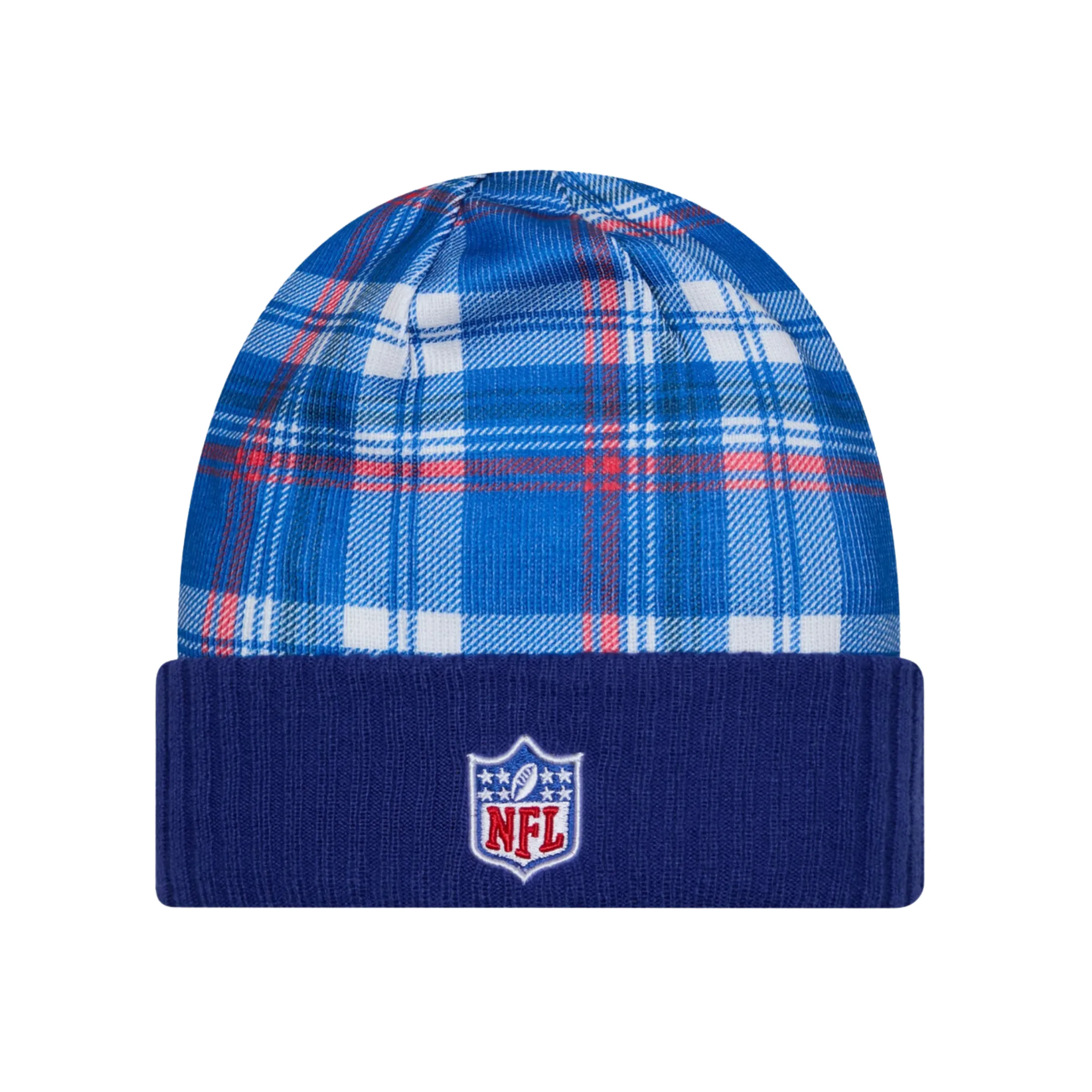 New Era Bills 2024 Sideline Plaid Statement Knit