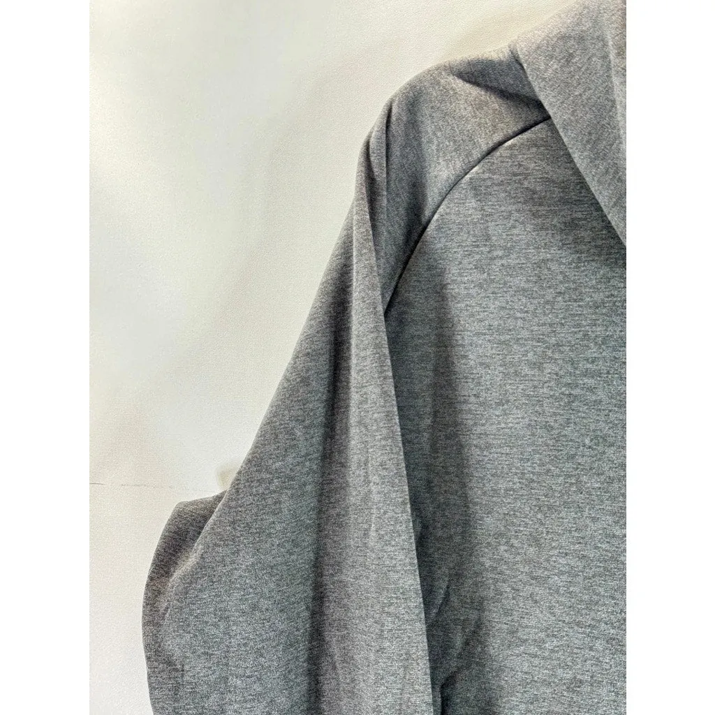 NIKE Men's Gray Dri-Fit Training Therma Large Logo Pullover Hoodie SZ 2XL
