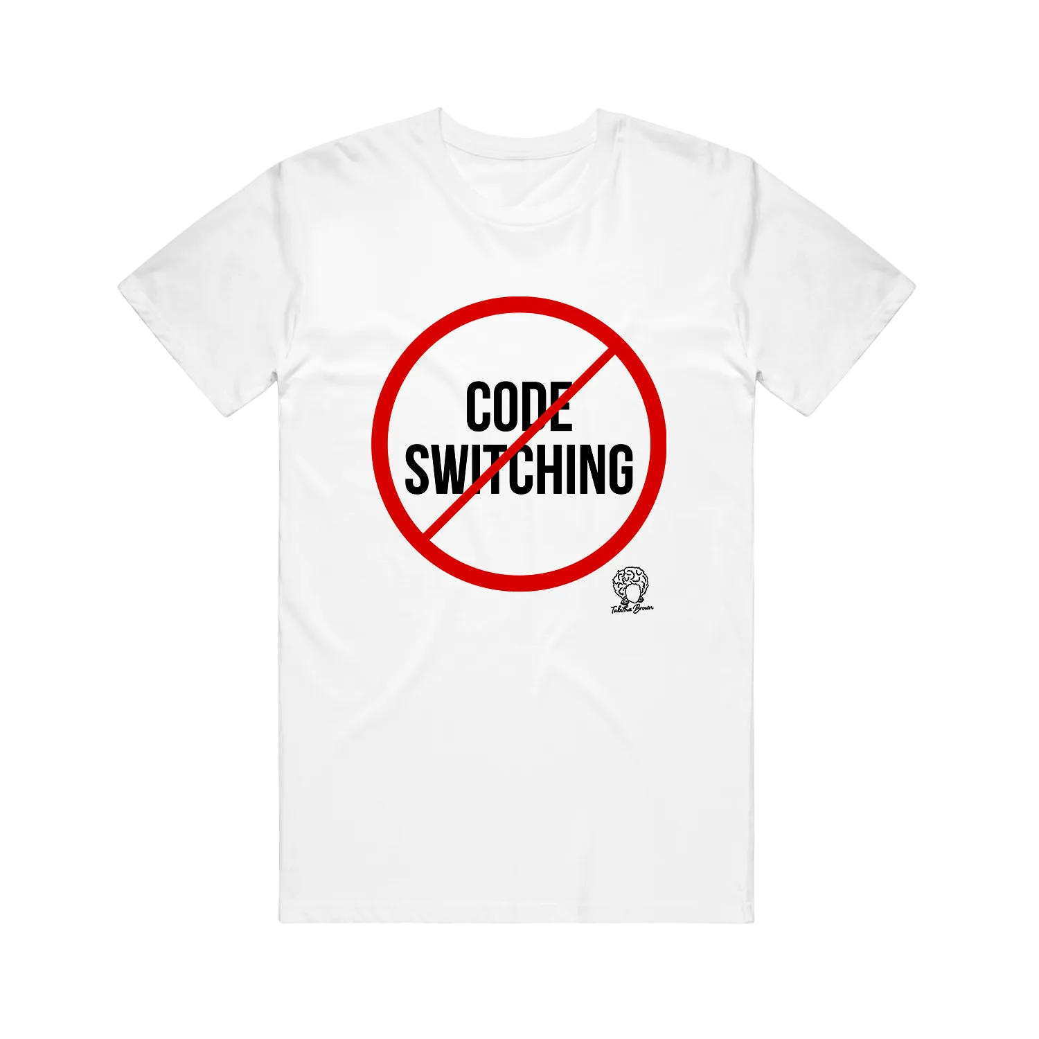 No To Code Switching White Tee