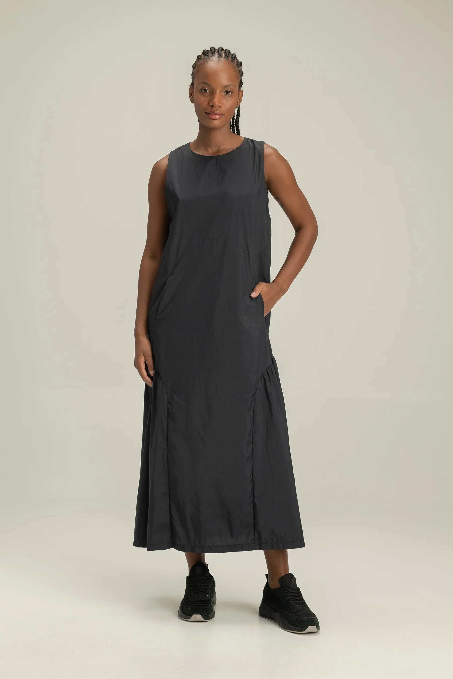 Nylon Midi Dress
