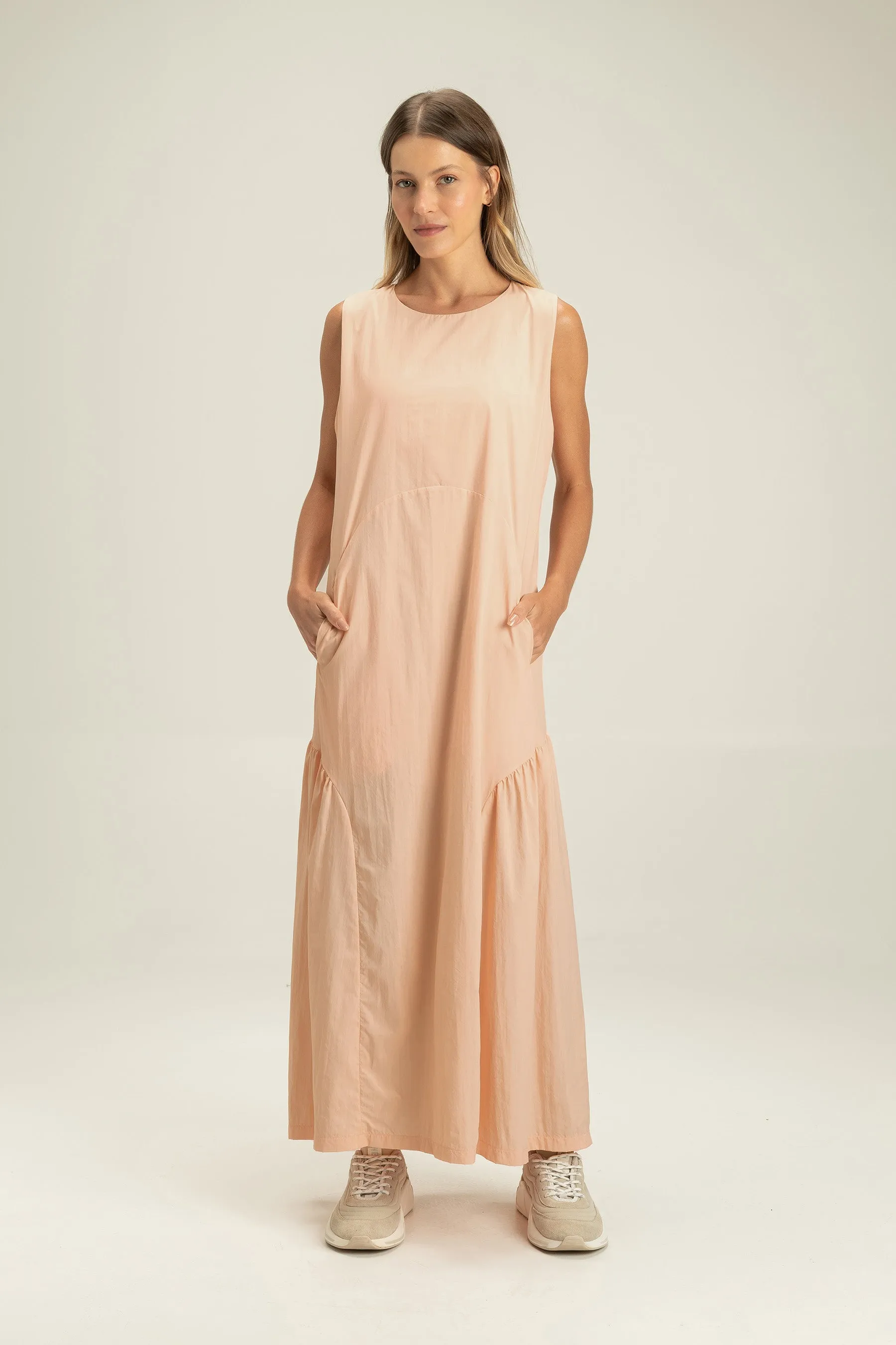 Nylon Midi Dress