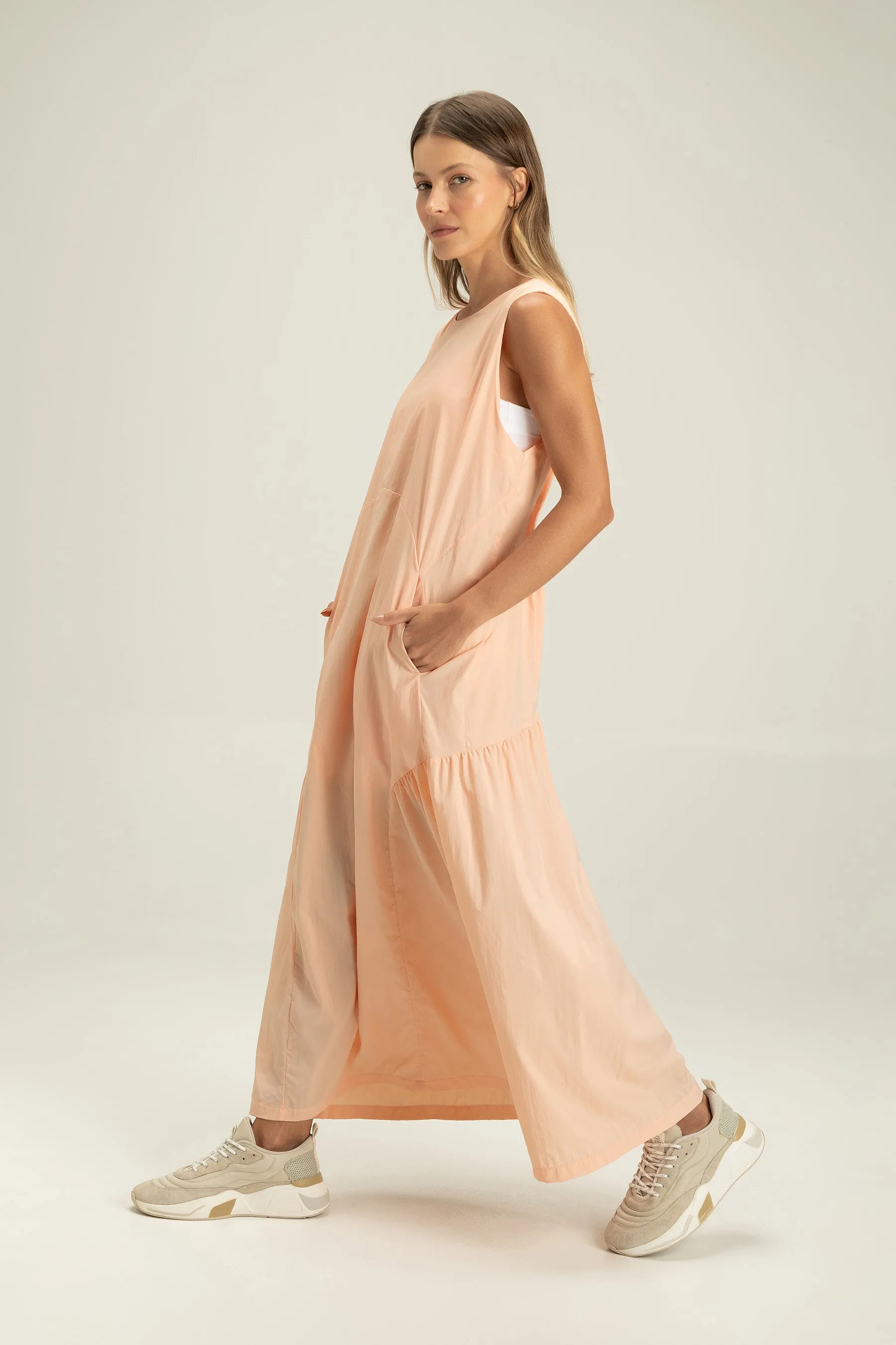 Nylon Midi Dress