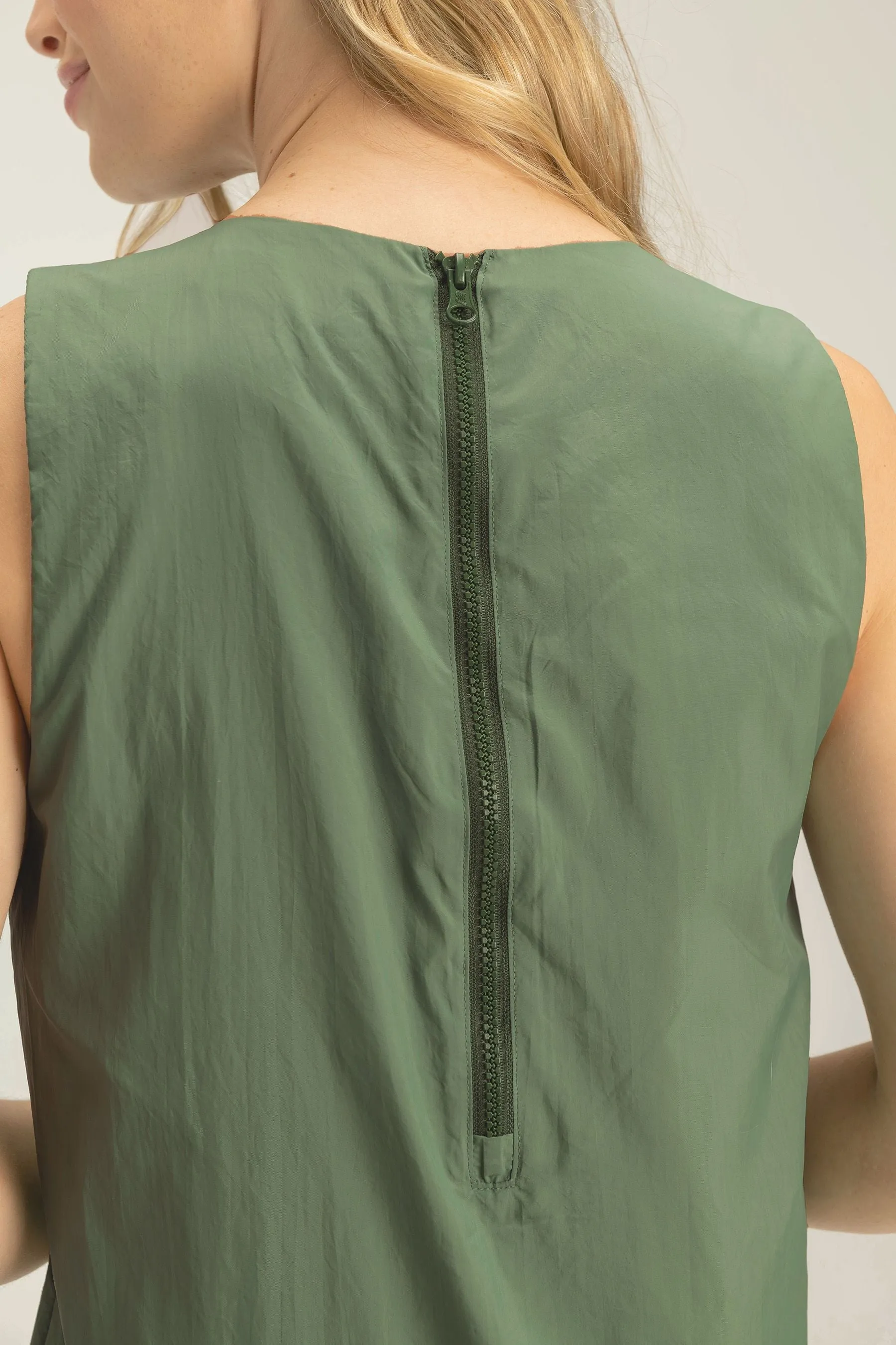Nylon Midi Dress