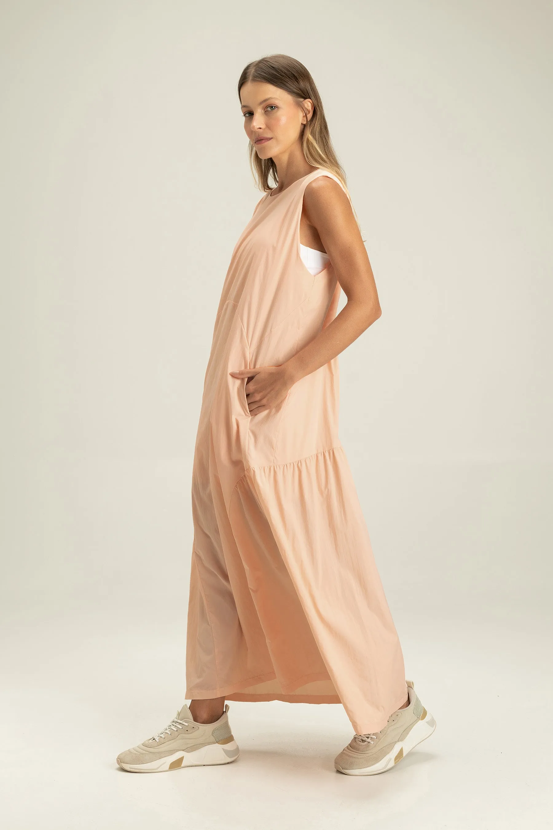 Nylon Midi Dress