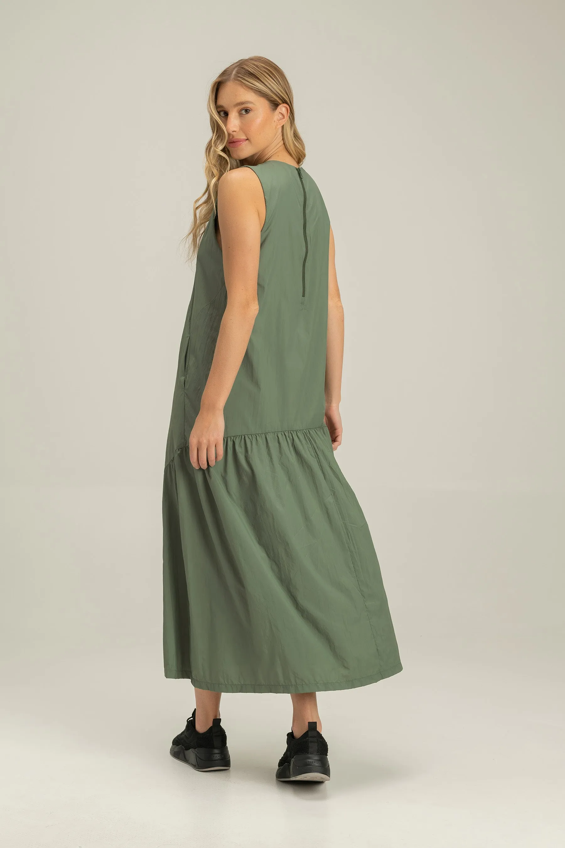 Nylon Midi Dress