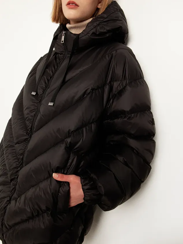 Oversized Zig Zag Down Coat