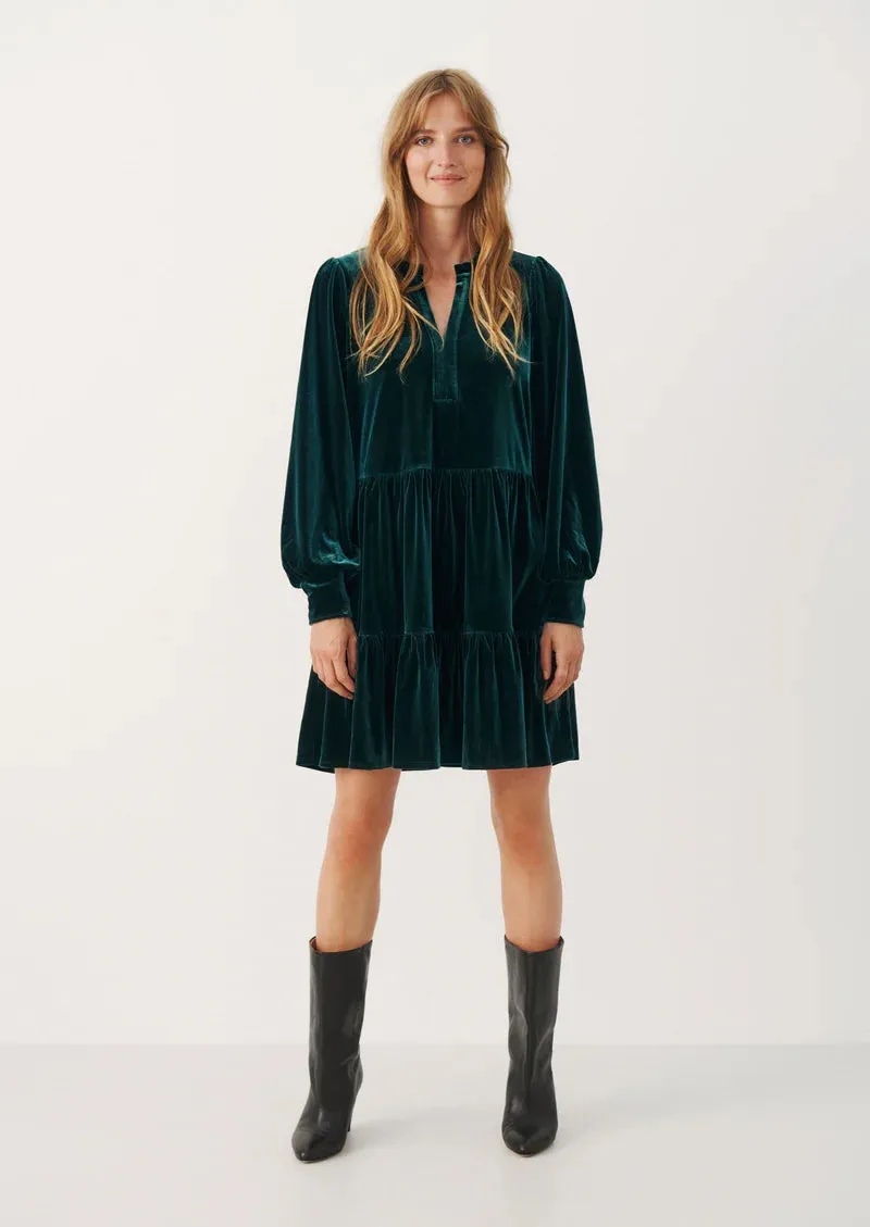 PART TWO VIGGASE DRESS GREEN