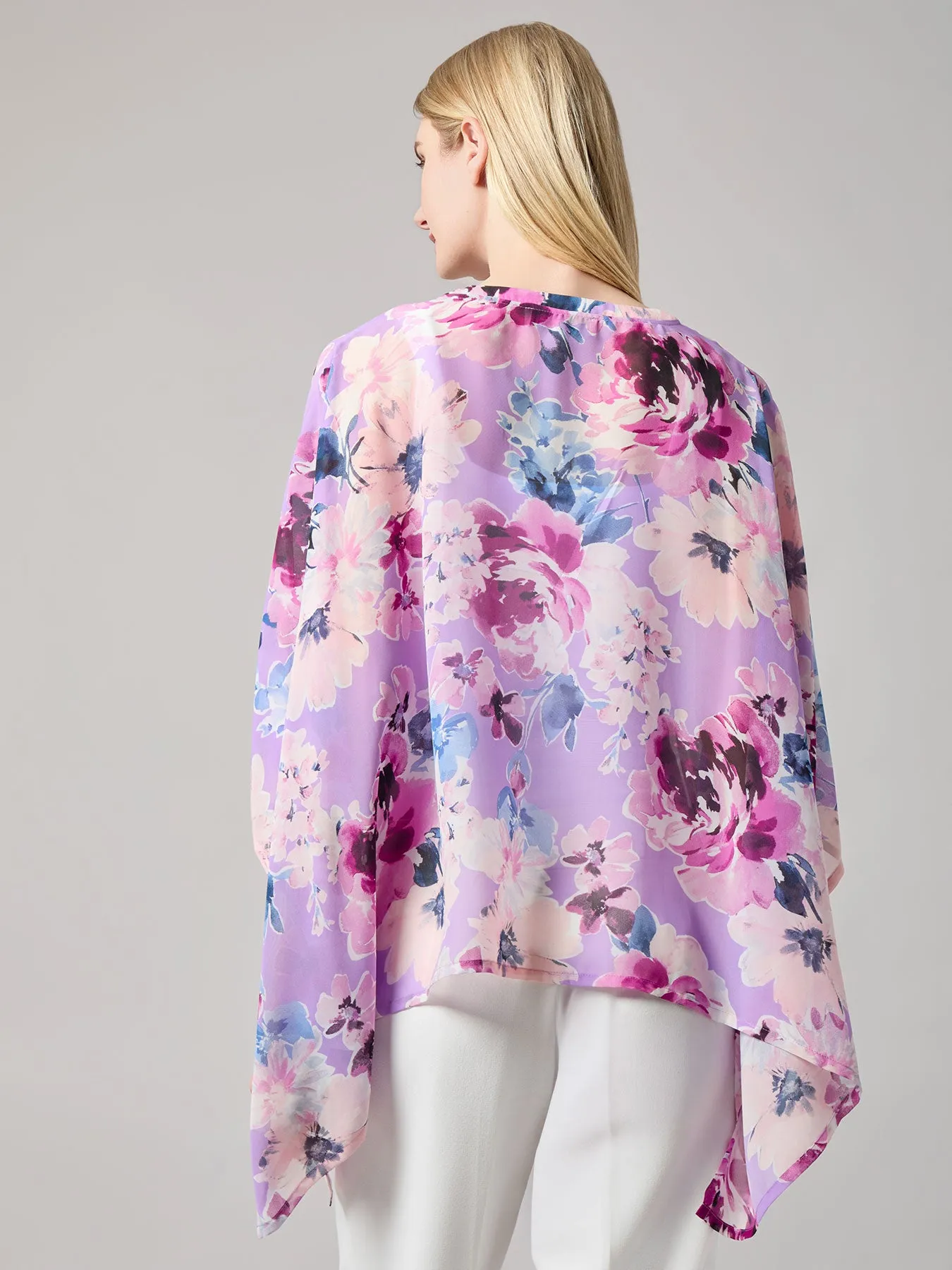 Plus Dolman Sleeve Poncho, Soft Drape