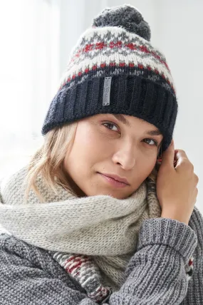 Pure wool bobble hat