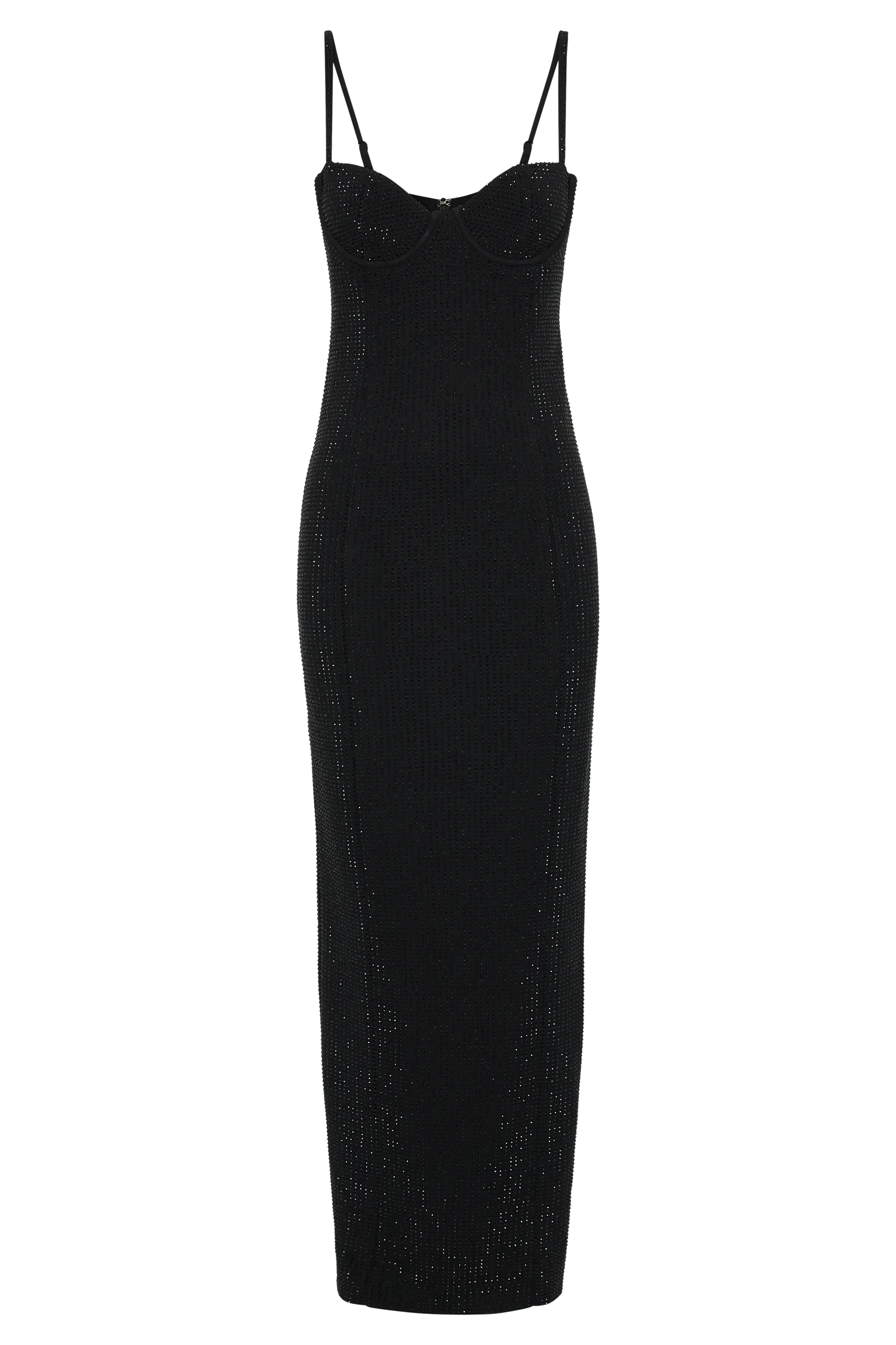 Rafaela Diamante Maxi Dress - Black