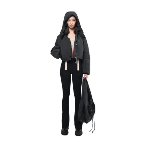 Re:Down Crop Puffer Jacket Black