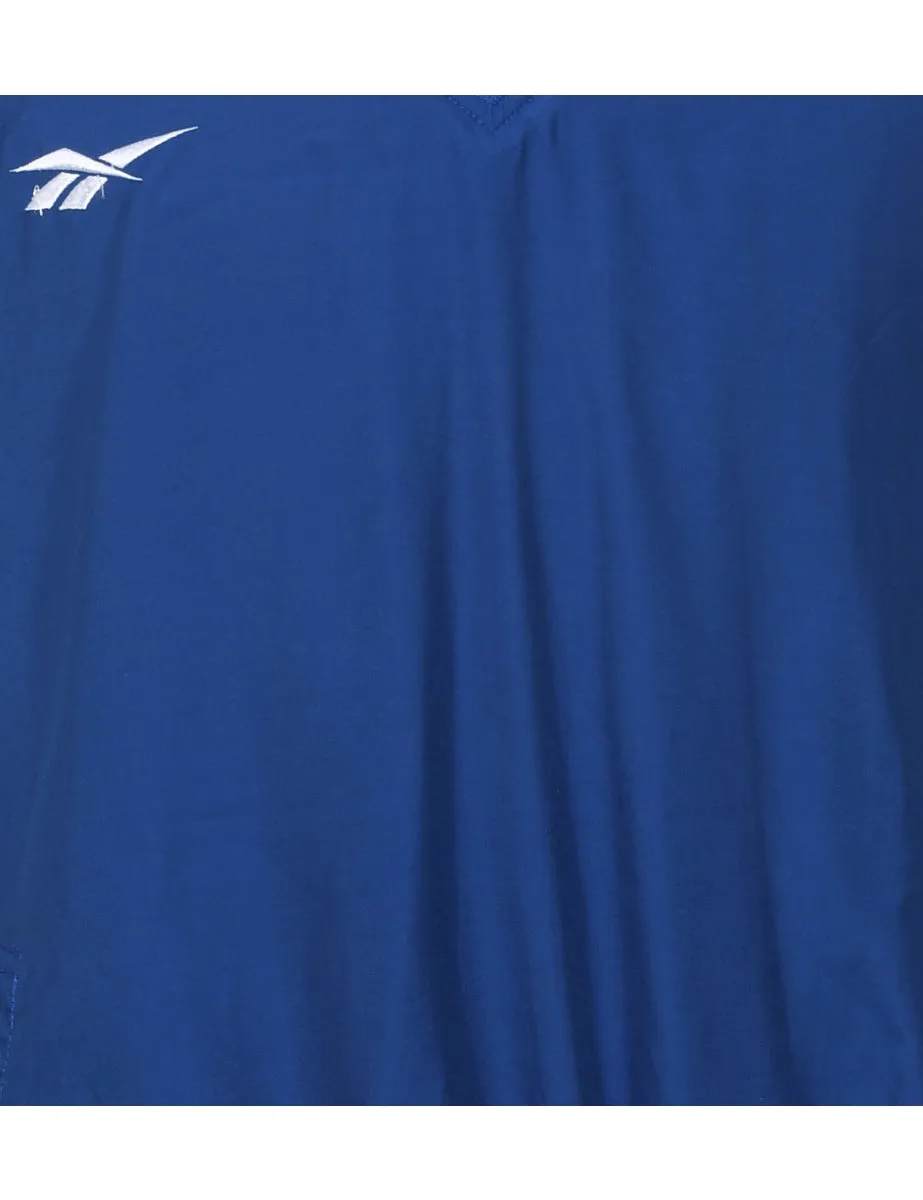 Reebok Blue 1990s Nylon Jersey - L
