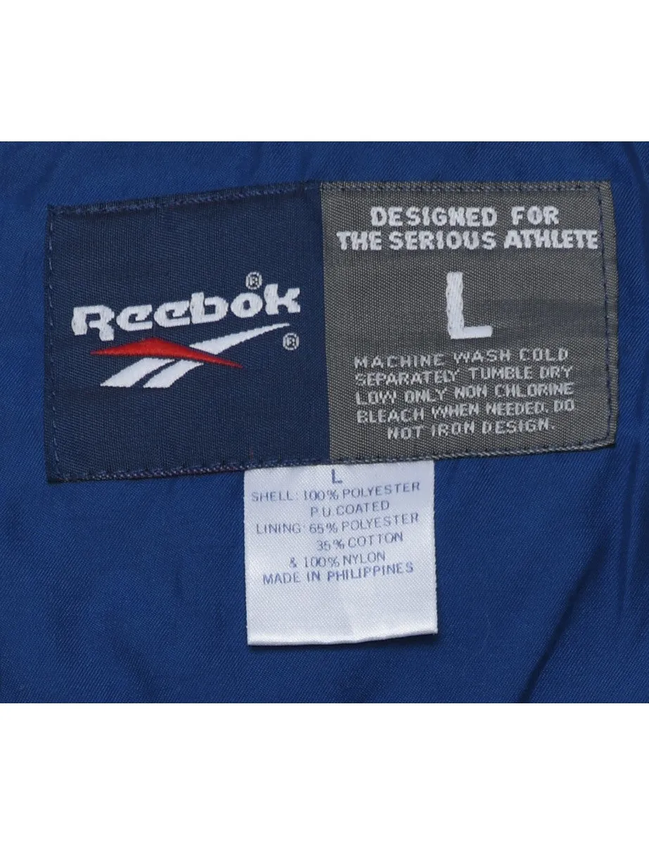 Reebok Blue 1990s Nylon Jersey - L