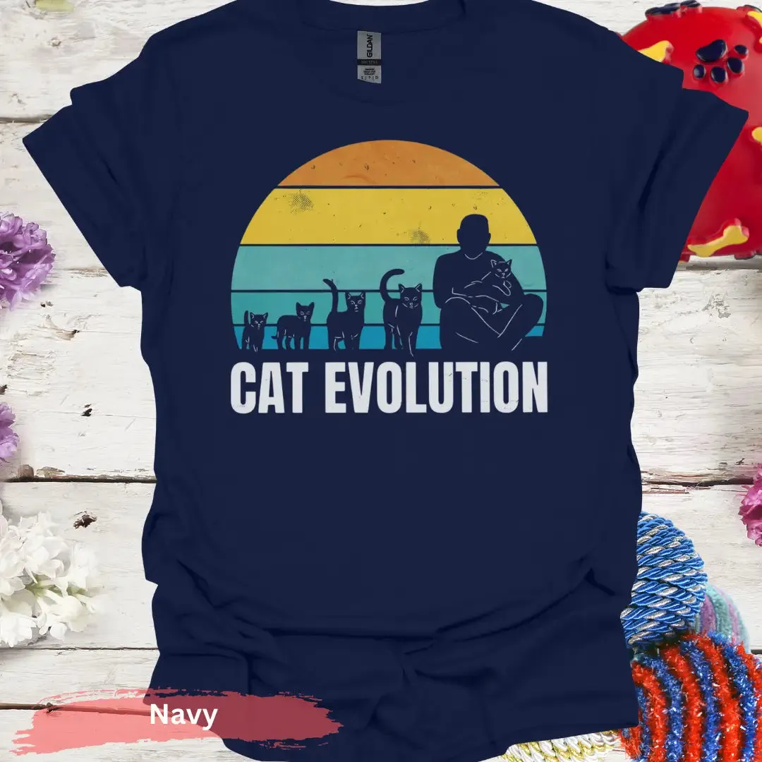Retro Cat Evolution T-shirt