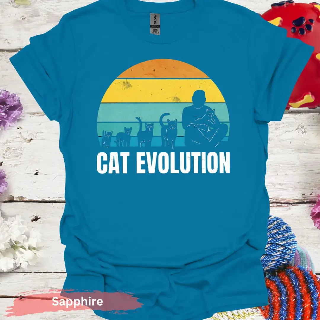 Retro Cat Evolution T-shirt