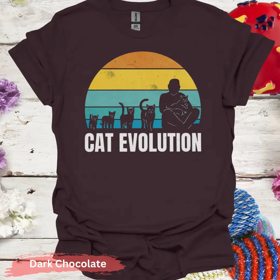 Retro Cat Evolution T-shirt