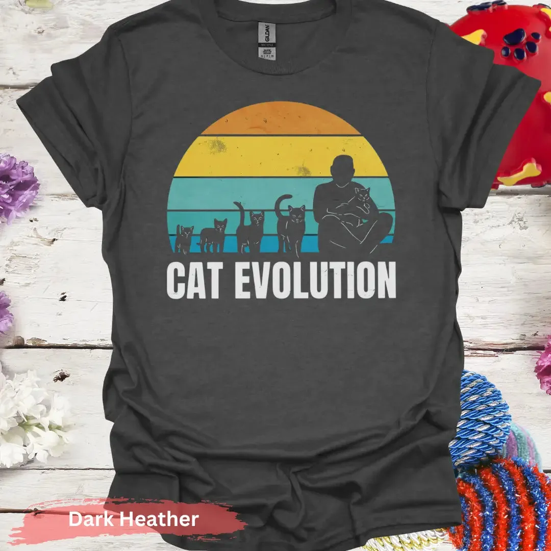 Retro Cat Evolution T-shirt