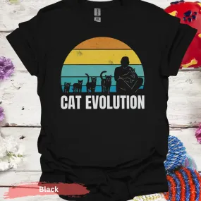 Retro Cat Evolution T-shirt