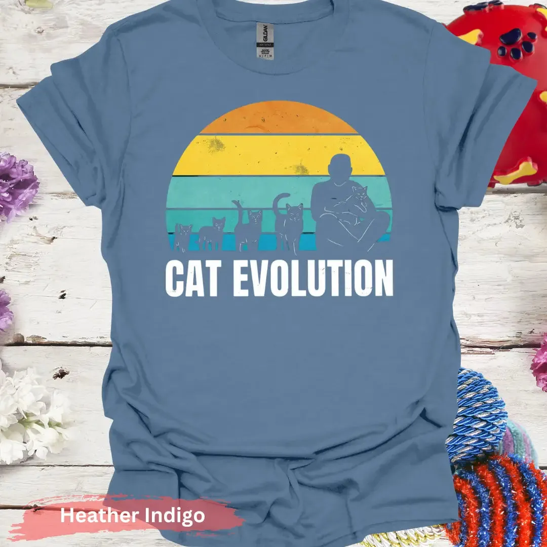 Retro Cat Evolution T-shirt