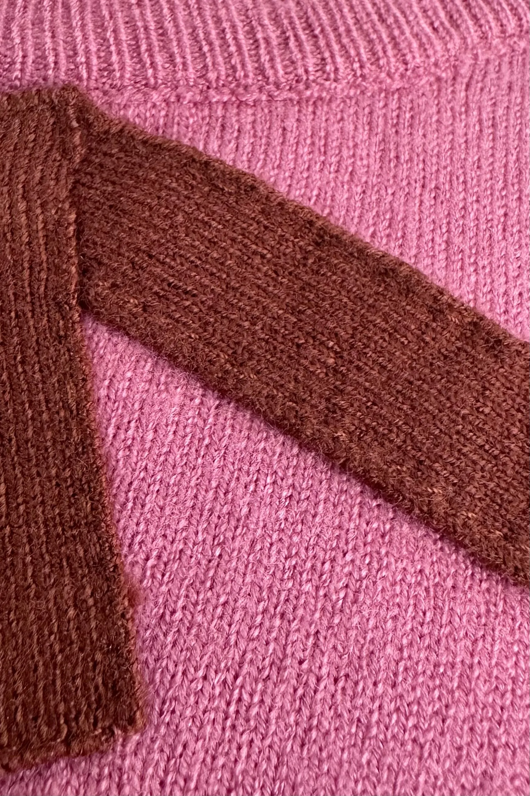 Rose Sweater with a Bow Collar Detail by Tulip B.