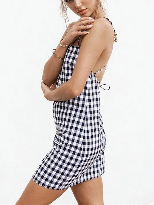 Sexy Backcross Bodycon Mini Dress
