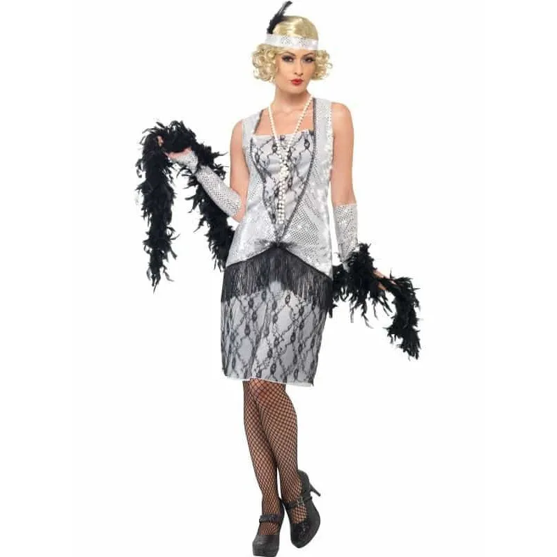 Silver Flapper Costume