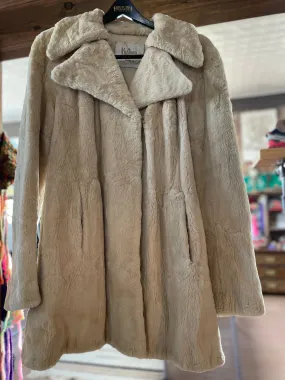 Slim Pickins Vintage: Koslow’s Ivory Mink Fur 3/4 Coat