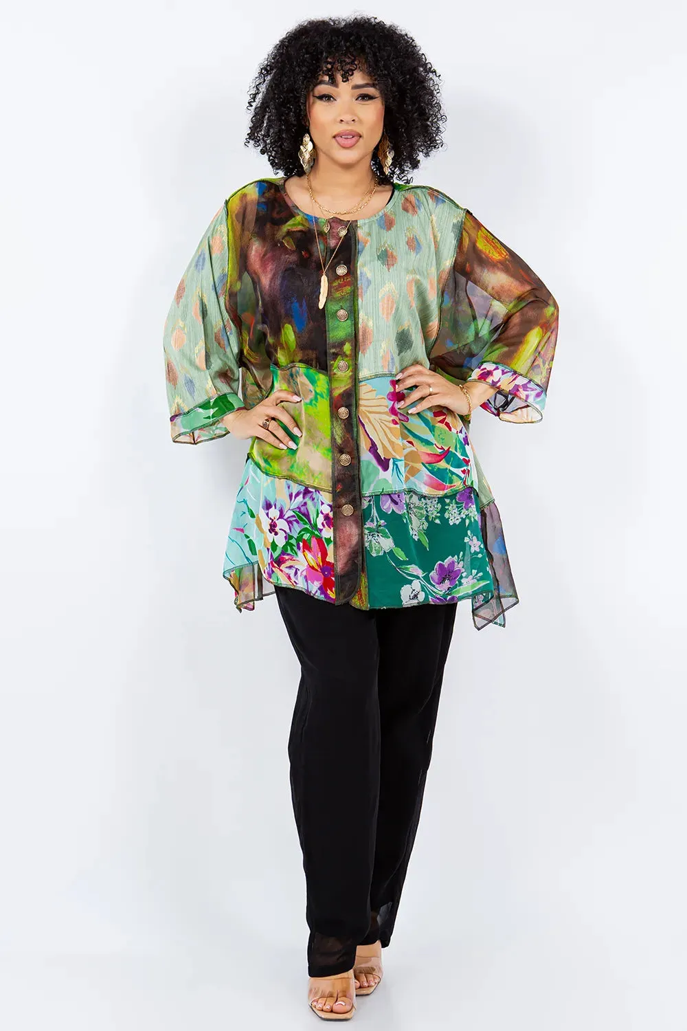 Sterling Style Short Happy Coat - 5752SHC EVERGREEN