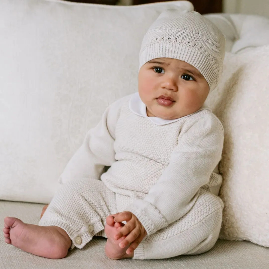 Stone Knitted All In One & Hat