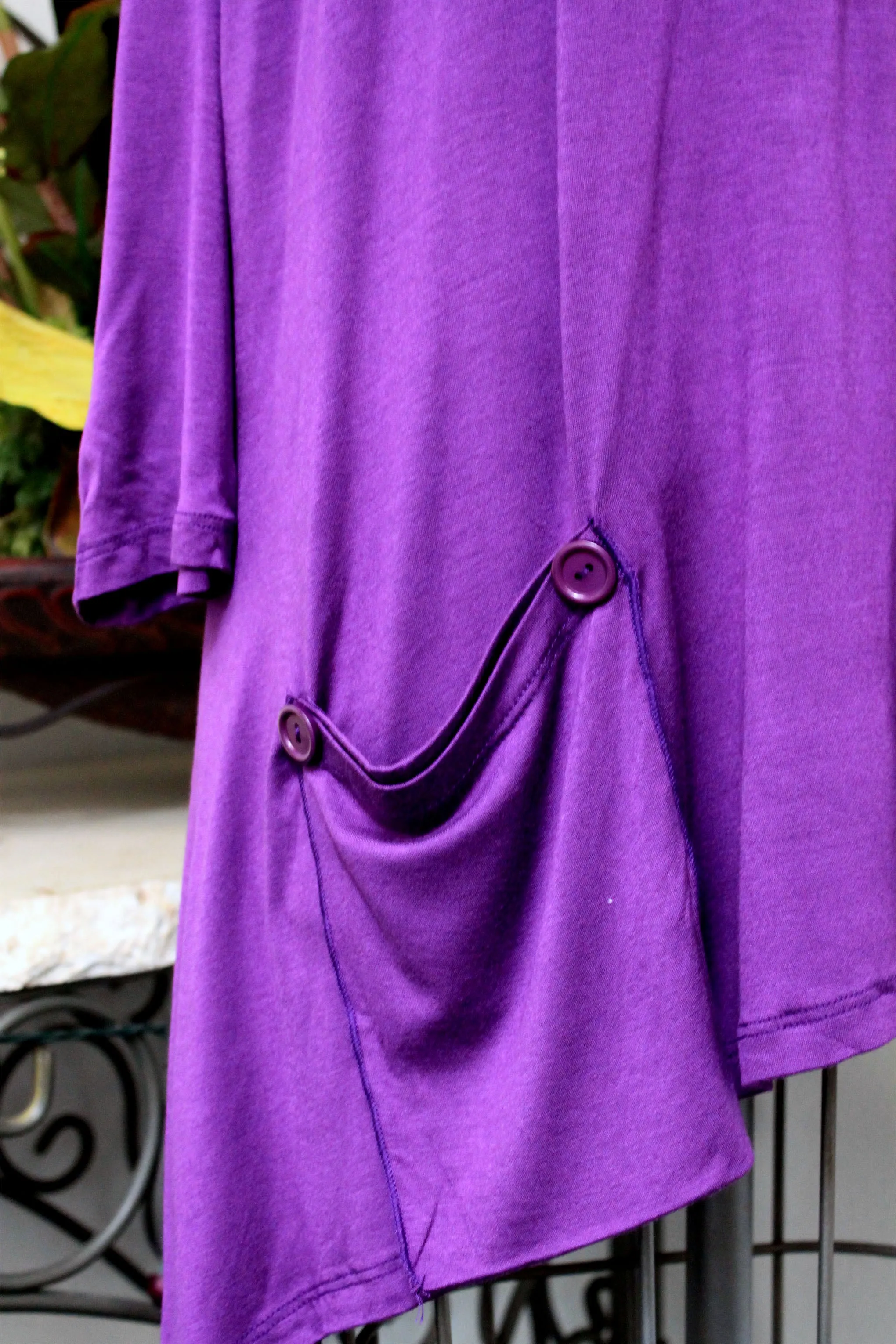 Stylish & Comfortable Tunic, Front Pockets Tunic, Full Figure Wear,Plus Size Tunic,  Lagen Look Tunic Top.