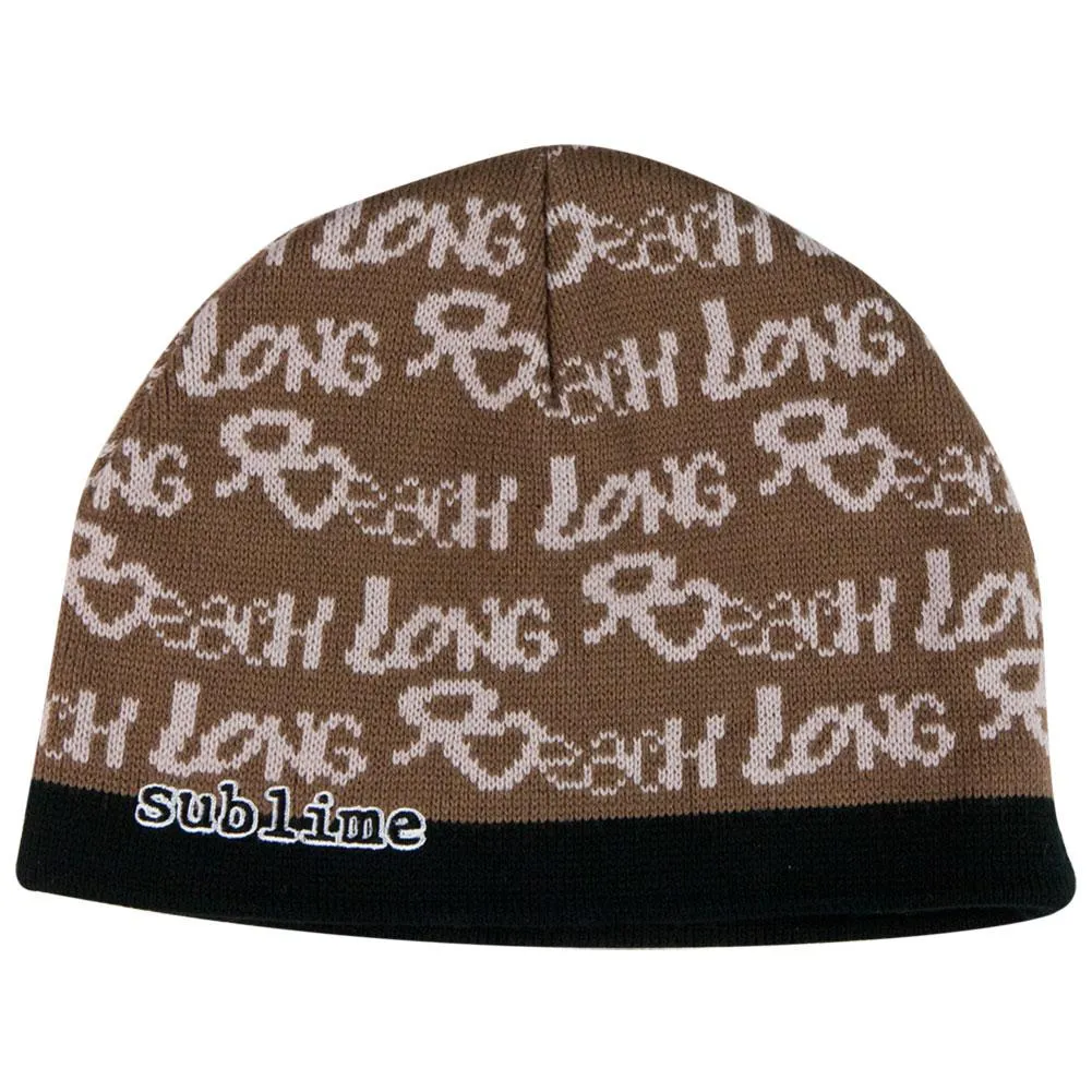 Sublime - All-Over Long Beach Knit Beanie Hat