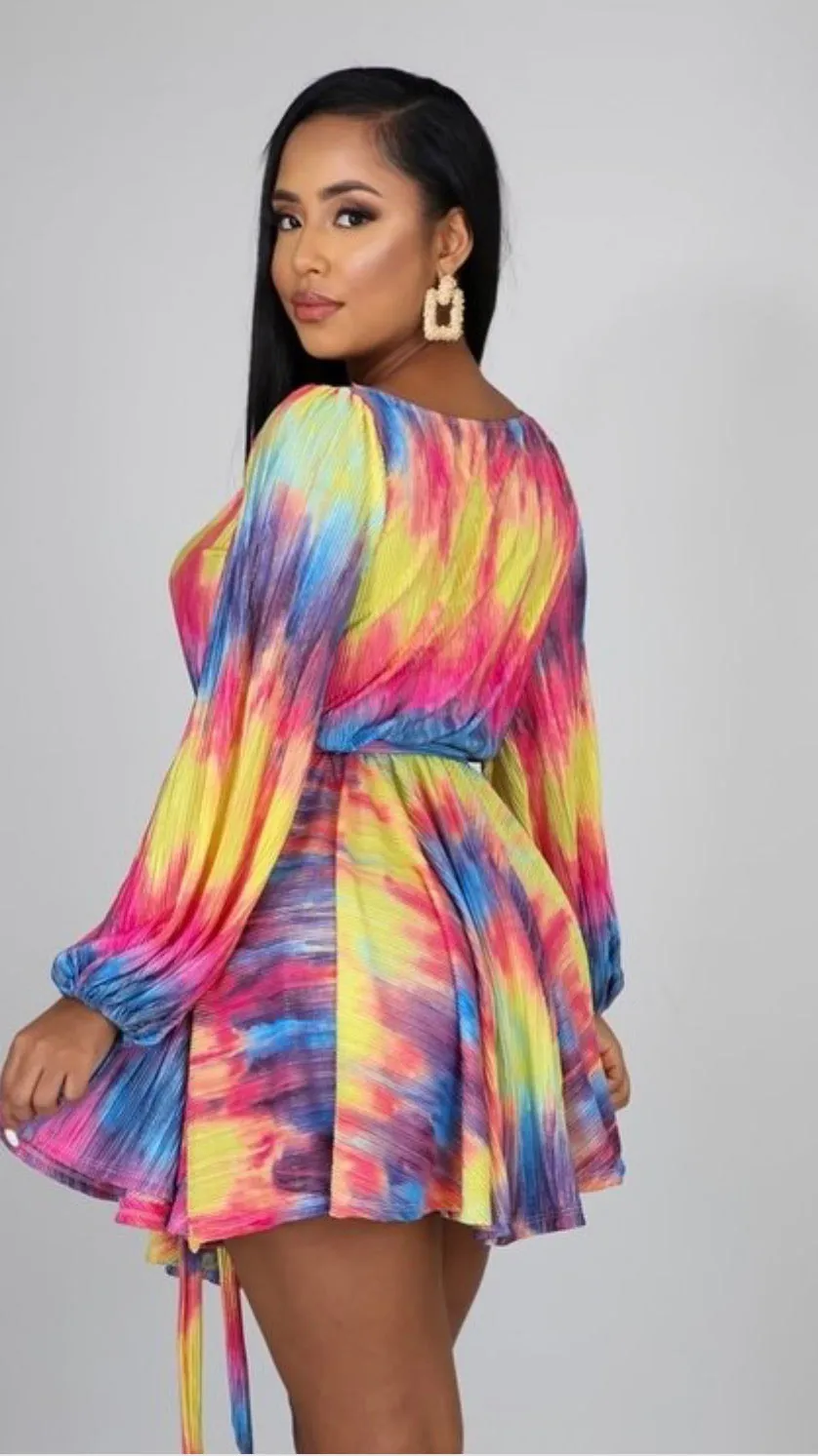 Tie Dye Skater Dress