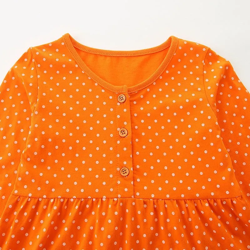 Toddler/Kid Girl's Long Sleeve Vehicle Design Dress