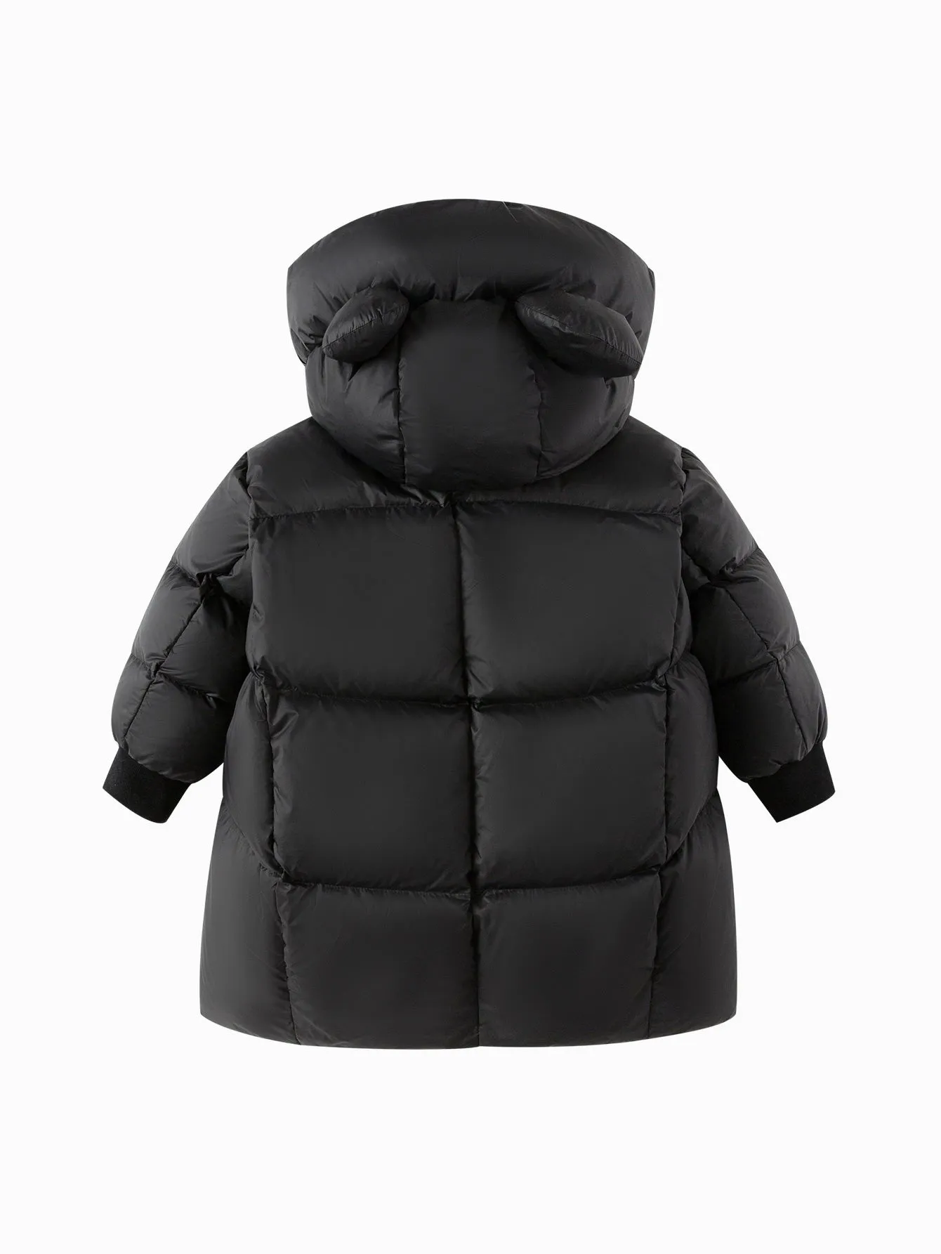 Unisex Toddler Ear Shaped Hood Down Jacket