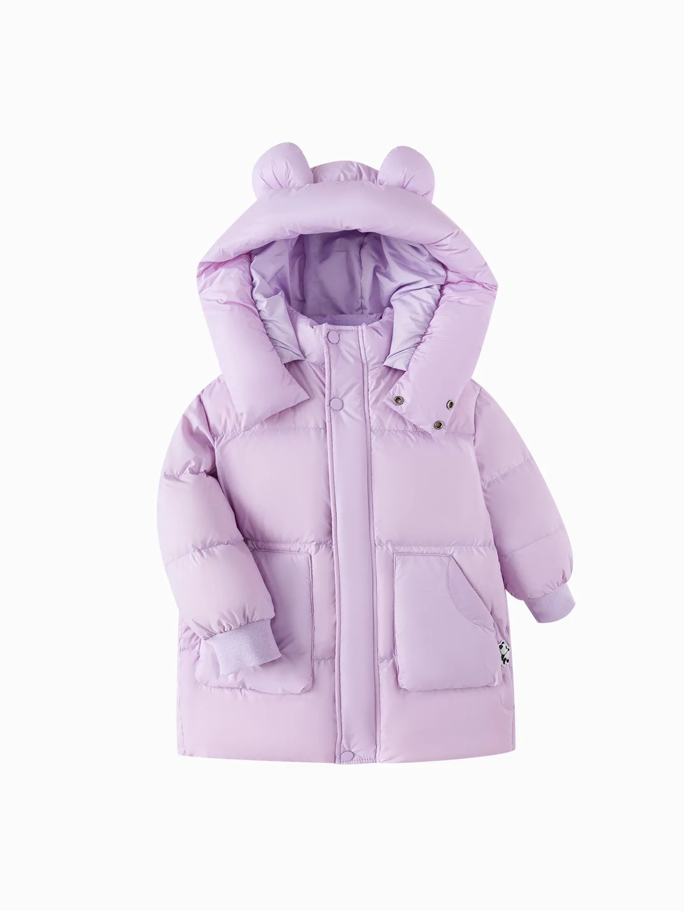 Unisex Toddler Ear Shaped Hood Down Jacket