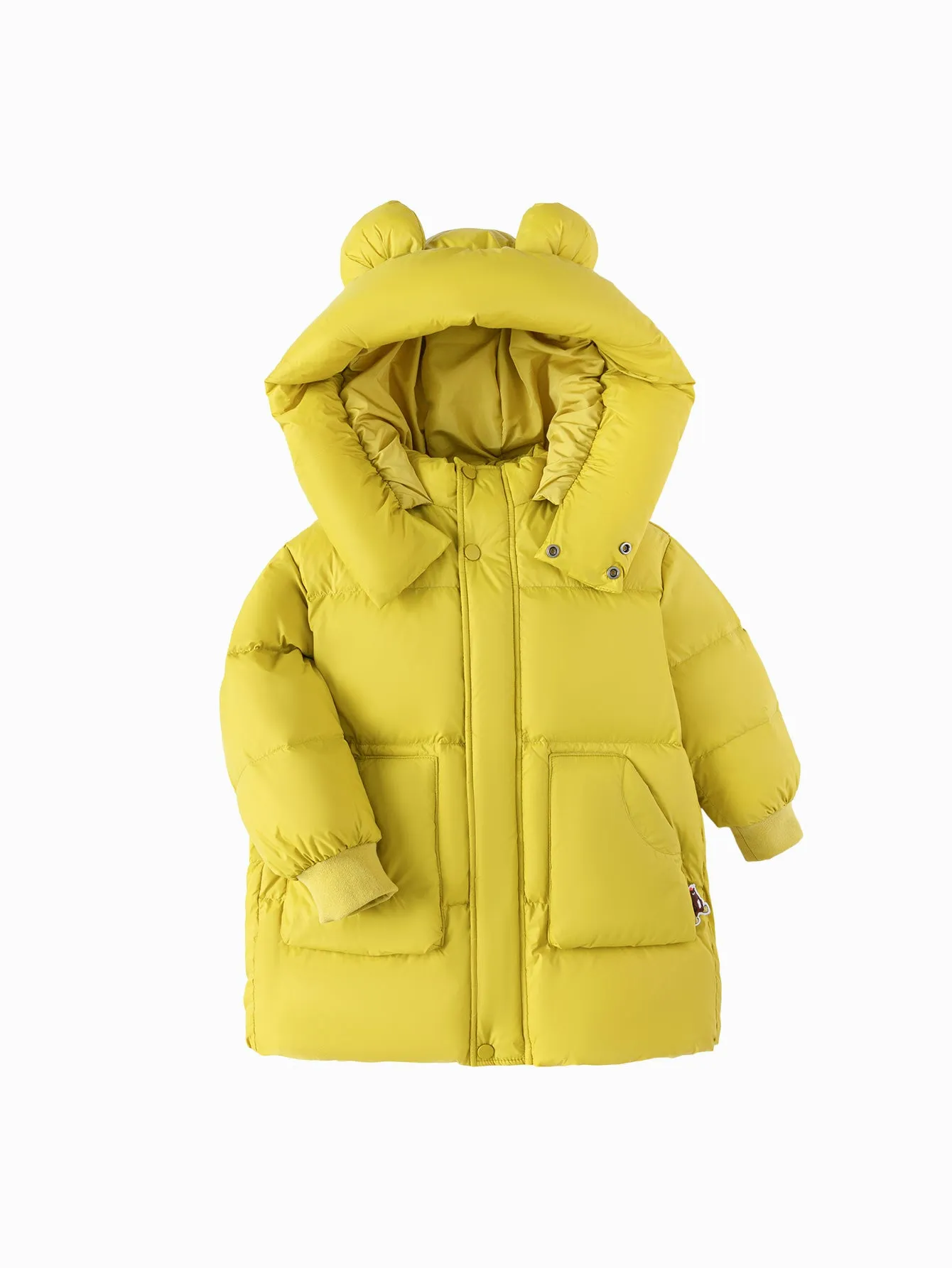 Unisex Toddler Ear Shaped Hood Down Jacket