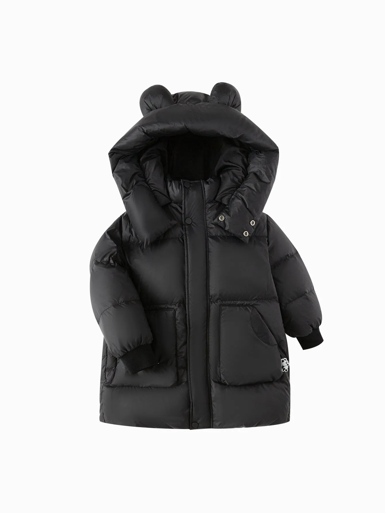 Unisex Toddler Ear Shaped Hood Down Jacket