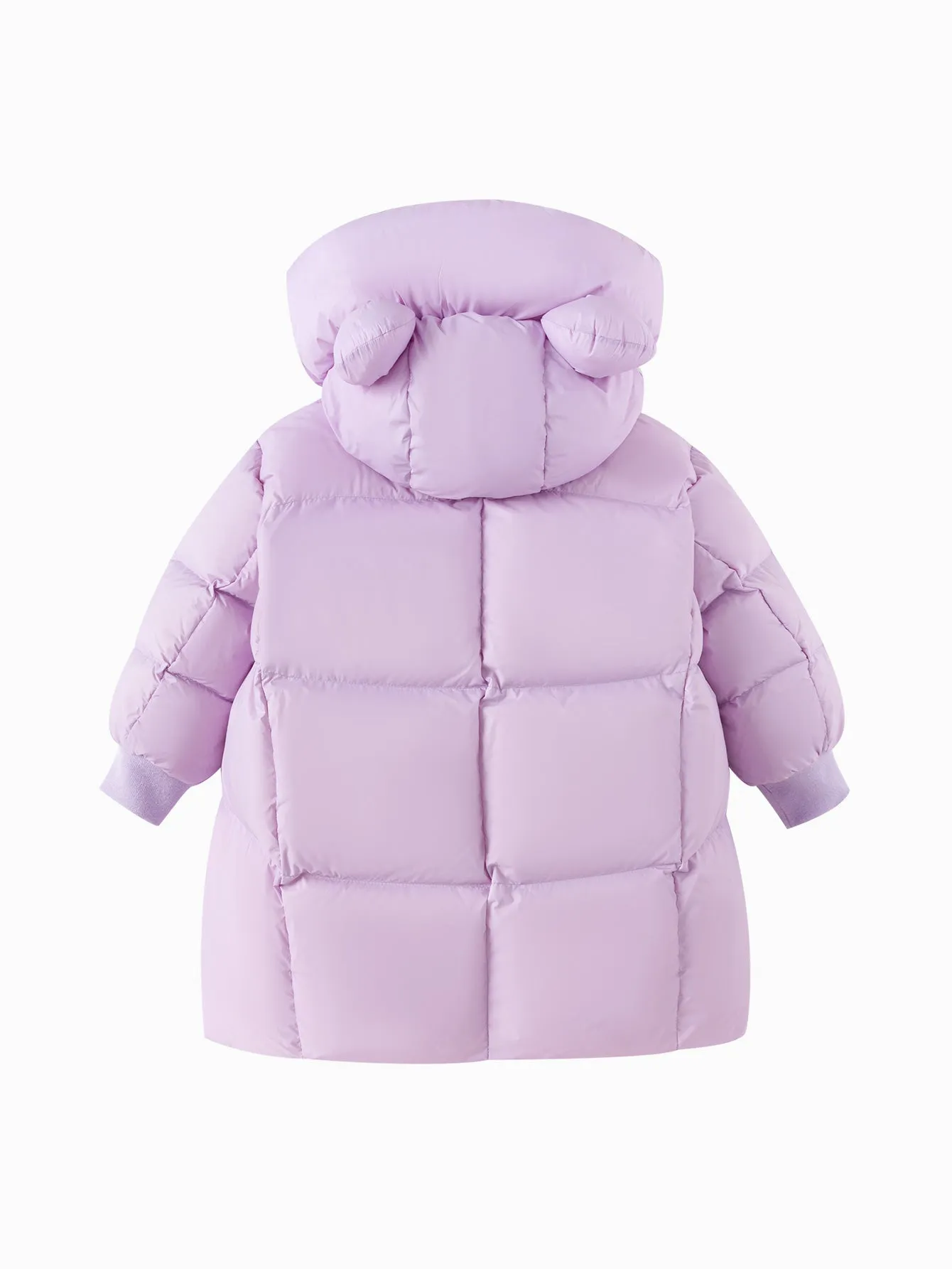 Unisex Toddler Ear Shaped Hood Down Jacket