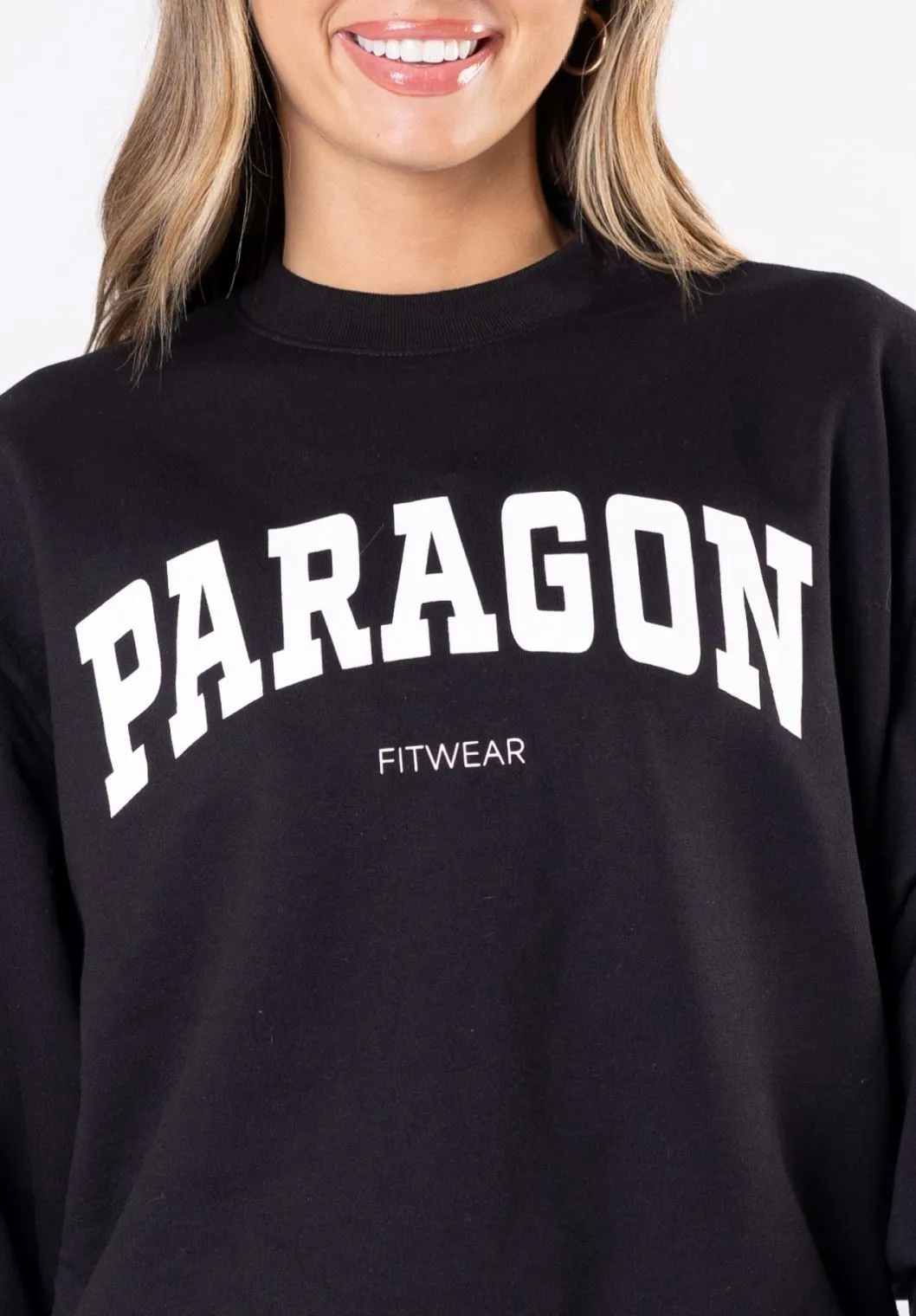Varsity Crewneck Black