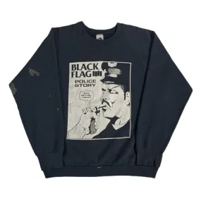 Vintage Black Flag "Police Story" Crewneck Sweatshirt