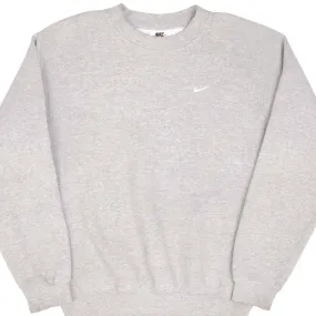 VINTAGE NIKE SWOOSH GREY SWEATSHIRT 1990S SIZE SMALL MADE IN USA