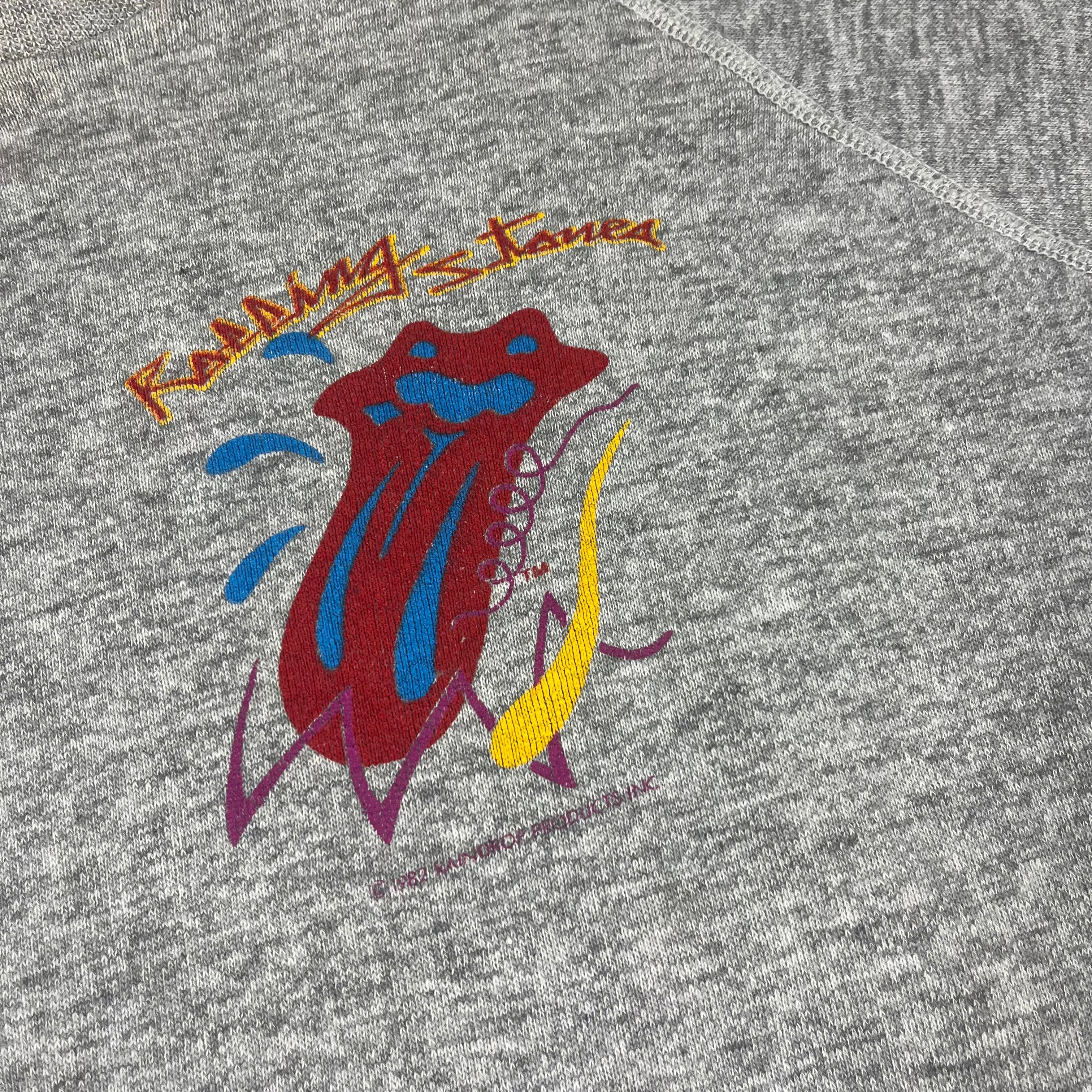 Vintage Rolling Stones "Europe '82" Tri Blend Raglan Sweatshirt