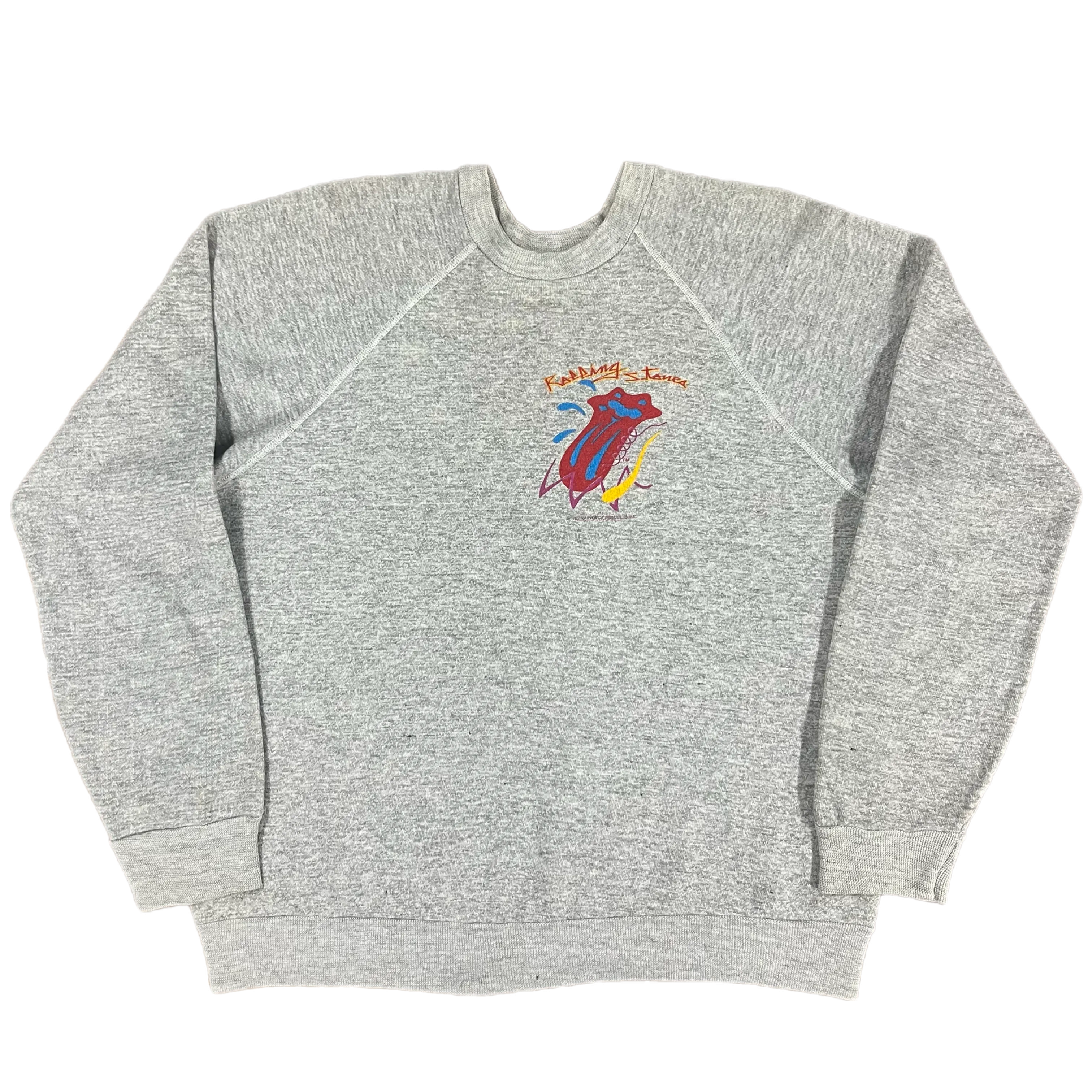 Vintage Rolling Stones "Europe '82" Tri Blend Raglan Sweatshirt