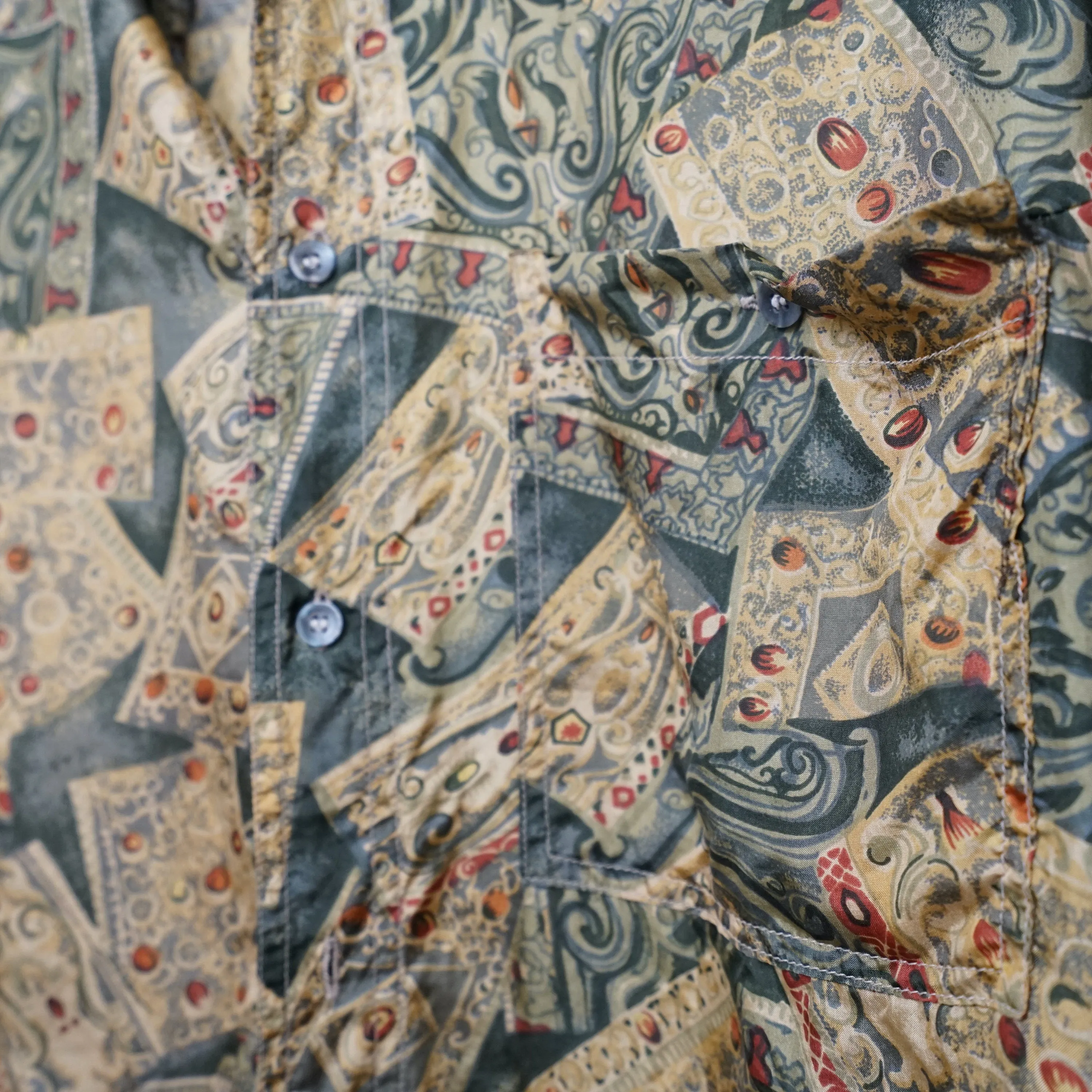 Vintage silk Shirt size L